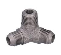 Sorandy 3 Vías Accesorios de Tubería de Hierro Fundido para Muebles, 21 X | Conectores oblicuos de rosca profunda 65, adaptadores de tubo maleable para proyectos neumáticos de bricolaje