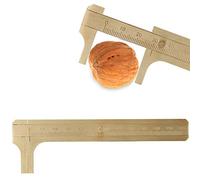 Sorandy Calibrador de Joyería, Calibrador Vernier de Latón, Herramienta de Medición Precisa para Diseño de Joyería, Opciones de 8cm/10cm/12cm (Escala simple (longitud 12 cm))