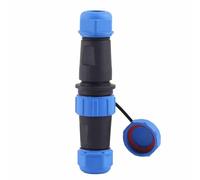 Sorandy Conector de Enchufe de Aviación Impermeable SP21 IP68 para Lámparas de Exterior 2/3/4/5/7/9/12pin Nylon PA66 (5 pines)