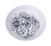 Sorandy Confeti de Mesa de Estrella de PVC, 4000 Uds., 10mm, para Navidad, Boda, Fiesta, Decoración de Dispersión Dorada y Plateada para Entusiastas del Bricolaje (SILVER)