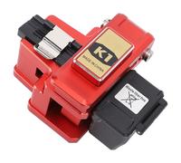 Sorandy Cuchilla de Fibra, Cuchilla de Fibra óptica Empalme en Frío Fusión en Caliente Cortador de de Retorno Automático Accesorio 3 en 1 Ángulo Más Pequeño de 5 Grados 48000 Cortes, Rojo