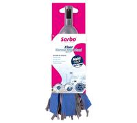 Sorbo Cabezal de mopa Viscosa - con Superficie de fregado - sin Felpa y sin Rayas - Alta absorción de Agua - Fácil de escurrir - para Mango Multi-Click - Adecuado para Todos los Suelos Duros