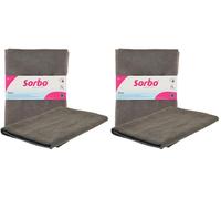 Sorbo Paño de Microfibra para el Suelo, Grande, sin Rayas, súper Absorbente, Plumero, Multiusos, Limpieza de Coches, Suelos y casa, 50 cm x 60 cm (Paquete de 2)