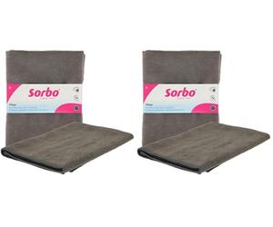 Sorbo Paño de Microfibra para el Suelo, Grande, sin Rayas, súper Absorbente, Plumero, Multiusos, Limpieza de Coches, Suelos y casa, 50 cm x 60 cm (Paquete de 2)