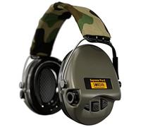 Sordin PRO X - 75302-X-G-S - Protectores auditivos electrónicos, incluye almohadilla de gel, copas verdes de camuflaje