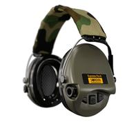 Sordin Protector auditivo SUPREME PRO X – diadema, LED y almohadilla de gel – Verde Camo