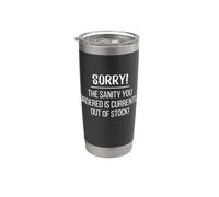 Sorry! The Sanity You Ordered Is Out Of Stock! Lifestyle Fun Vaso térmico de acero inoxidable de doble pared