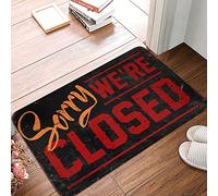 Sorry We're Closed - Tapete de cocina para hombre, decoración de baño, lavable al aire libre