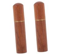 Sosoport 2piezas Caja De Madera Para Cerillas Tapa Tubo Decorativo Para Almacenamiento De Fósforos Contenedor Portátil Para Camping y Madera De