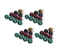 Sosoport 40 Piezas Juego de Rueda de Pulido de Nylon para Metal y Joyería Cabezal de Lijado y Adaptabilidad a Superficies Irregulares para Herramientas Rotativas Color Color Aleatorio