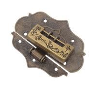 Sosoport Cierre Decorativo Vintage de Aleación de Zinc con Tornillos para Maletas y Cajas de Madera, Resistente al Uso Diario y Compatible Versátil para Uso Interior y Bricolaje