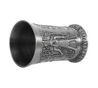 Sosoport Copa de Metal Estilo Egipcio Antiguo, Decorativa Retro para Whisky | Aleación de Zinc, Tridimensional y Acabado Pulido, para Bodas, Fotos y Coleccionistas