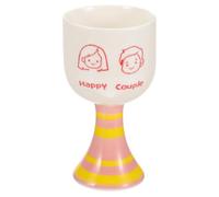 Sosoport Copa de Postre de Cerámica Pie de 230ml, Elegante y Estable para Uso en Casa y Hotel, Adecuado para Helados y Aperitivos