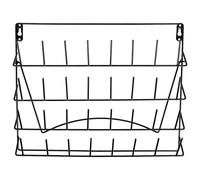 Sosoport Estante de Secado de Laboratorio 24 Pegs, Hierro Negro | Organizador Colgante Mural, para Cristalería y Tubos, Estilo Moderno, Incluye Herramientas E Instrucciones