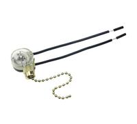 Sosoport Interruptor de Cadena Translúcido Dos Cables y Dos Topes, Fácil de Instalar, Control de Opciones de Iluminación para Celebracion Verano Hogar