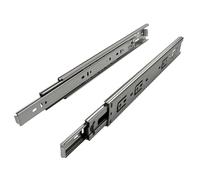 SOTECH 1 par 2 piezas Guía para Cajón de Extracción total Carril de Cajón | Argénteo 750 mm cerrado Rodamiento