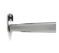 SOTECH 1 pieza Barra telescópica extensible tubo de armario ovalado ajustable/Longitud: 900-1100 mm incluye cojinete de barra de armario