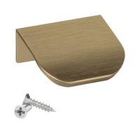 SOTECH 10 tiradores para muebles Manta Tommy aspecto latón cepillado Tiradores de cajón de 40 mm para montaje interior frontal incl. tornillos de fijación