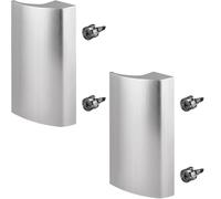 SOTECH 2 x manilla 85 x 40 x 20 mm para puerta de balcón SEJA II aluminio | aspecto acero inoxidable para de patio BA 48 mm