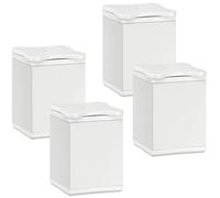 SOTECH 4 Piezas Pie de Mueble Quebec 60 mm +10 mm 40 x 40 mm Blanco | Regulable en Altura Fabricado de Aluminio