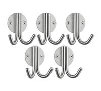 SOTECH 5 piezas percheros ELEN 65 x 78 x 33 mm acero inoxidable pulido | perchero de pared de ganchos