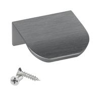 SOTECH 5 tiradores de mueble Blankett Tommy Titan azul Tiradores de mueble de 40 mm para montaje posterior en el interior del frente incl. tornillos de fijación