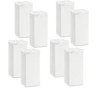 SOTECH 8 Piezas Pie de Mueble Quebec 100 mm +10 mm 40 x 40 mm Blanco | Regulable en Altura Fabricado de Aluminio