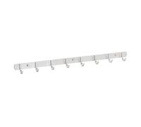 SOTECH Barra de 8 620 mm ganchos SAMU Gancho multiusos para abrigos Acero | inoxidable cepillado Riel