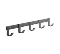 SOTECH Blackline ALBA pequeño Barra de colgado 450 mm con 5 ganchos negro | con recubrimiento de polvo Perchero de pared