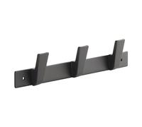 SOTECH Blackline ALBUS barra de colgar 257 mm con 3 ganchos perchero | con recubrimiento de polvo negro percheros