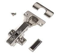 SOTECH Juego de 2 piezas Bisagra de copa T52 110° Tope de esquina | automática con cierre automático y amortiguador incl. placas