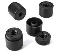 SOTECH Juego de 4 Pies de mueble pies deslizantes HOTEL redondo Altura regulable de 44-54 mm