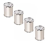 SOTECH Juego de 4 pies de Mueble RADO (Altura 50 mm, Ø 50 mm, Aluminio/Cromo Pulido) pies de sofá Regulables en Altura