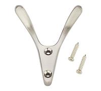 SOTECH Perchero VOLTA 77 x 68 x 30 mm aspecto acero inoxidable moderno | de fundición a presión de cinc resistente Ganchos de pared con 8 mm de grosor de material