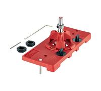 SOTECH Plantilla para taladrar BSK-35-T45/52 para montaje de bisagras de cazoleta in roca Forstner Ø 35 mm bisagras de cazoleta Distancia entre agujeros de 45 y 52 mm