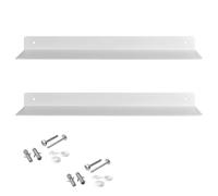 SOTECH Set de 2 Estante de Pared de diseño Hover-III 350 x 130 x 30 mm Blanco, Montaje en Pared, Estante de baño Incl. Juego de fijación, Estante Moderno
