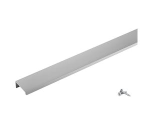 SOTECH tirador de mueble Manta Jane 480 mm cromo mate BA 4 x 110 mm tirador de mueble para montaje en el interior del frente incl. tornillos de fijación