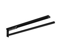 SOTECH Toallero de Aluminio Ted 1 Brazo Negro Mate (450-730 mm, Extensible) Toallero telescópico para baño o Cocina