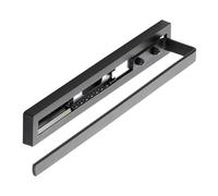 SOTECH Toallero extraíble Style 1 Brazo Negro 325 mm de extensión 145 mm Toallero para Montaje Lateral y bajo Lavabo en baño y Cocina