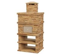 Sotnas Horno de piedra Londres (Castaño, An x Pr x Al: 109 x 98 x 245 cm, Cemento de aluminato de calcio)