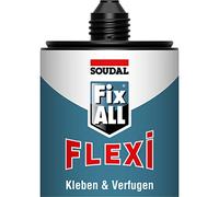 Soudal 105593 Fix All Flexi - Pegamento universal (470 g), color blanco, con boquilla de clip