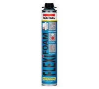 Soudal Flexi Foam Espuma de polituretano muy elástica y autoexpandile para pistola de espuma profesional), color azul, lata de 750 ml