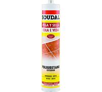 Soudal M123119 - Masilla poliuretano pega y sella 300 ml gris