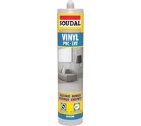 Soudal Sellador de vinilo y PVC, 290 ml, color castaño, para suelos de vinilo y PVC, resistente a los rayos UV y a la humedad, para zócalos y juntas de conexión