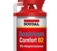 Soudal Soudafoam Comfort B2, Genius Gun, espuma de poliuretano, adaptador, 750 ml