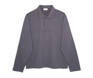 Soulland - Addy LS polo shirt - Tops - unisex - Gris - M/L -