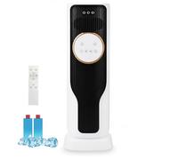 SOUNAY Enfriador de Aire con 5 Modos Frío y Calor, Climatizador Evaporativo con Oscilación de 180° y Depósito de 3L, Aire Acondicionado Portátil para Hogar Oficina Salón y Dormitorio (Negro)