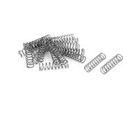sourcing map 0,6mm x 7mm x 25mm 304 Inoxidable Acero Compresión Resorte Plateado Tono 20Uds
