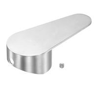 sourcing map 1 juego de manijas de grifo de acero inoxidable, 100 x 45 x 26 mm, mango de llave de repuesto con tornillo para cartucho de 35 mm para cocina, baño, ducha, color plateado