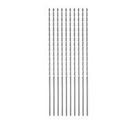 sourcing map 10 brocas extralargas, broca HSS de 1,2 mm con vástago recto de acero de alta velocidad de 100 mm de longitud para metal, carpintería, plástico, aleación de aluminio
